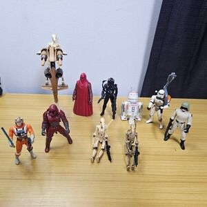 Star Wars Figure Bundle Single Trooper Aerial Platform Battle Droid Vintage Toys